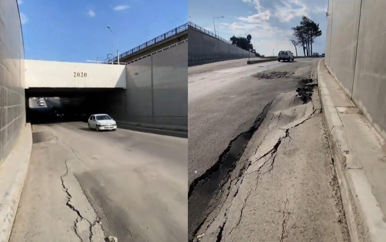 В АЖД объяснили проседание асфальта в Сабунчи