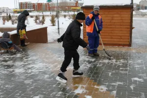 Гололед стал причиной антирекорда в травмпунктах Уральска