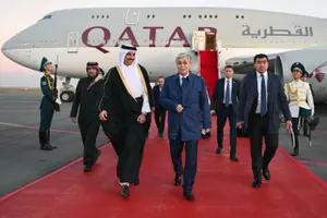 Эмир Катара прибыл в Казахстан