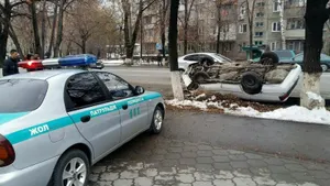 В Алматы водитель скрылся с места ДТП (ФОТО)