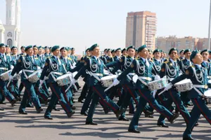 Военный парад 7 мая открыл президент РК – Верховный главнокомандующий Нурсултан Назарбаев