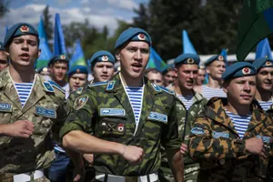 День десантника широко празднуют в Москве