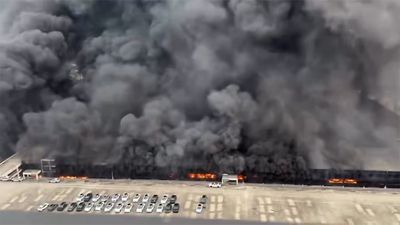 На заводе BYD в Китае сгорели списанные электромобили (видео)