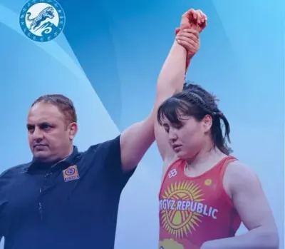 Мээрим Жуманазарова стала двукратной чемпионкой Азии по женской борьбе